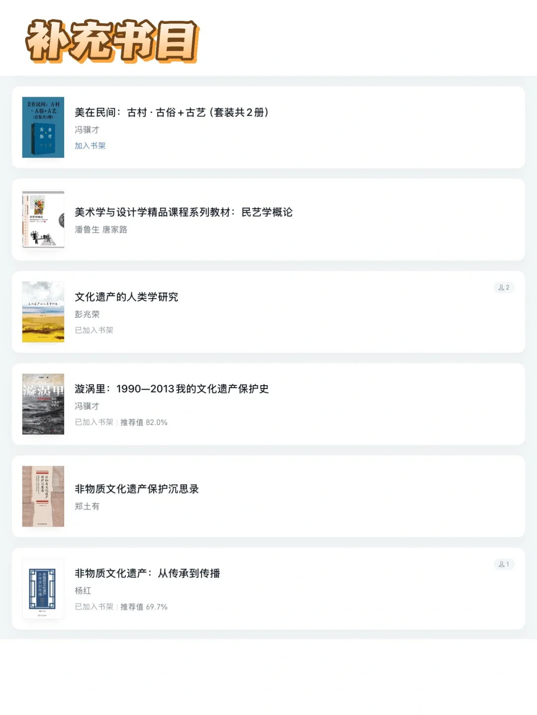 书单分享｜非遗学阅读指南👀