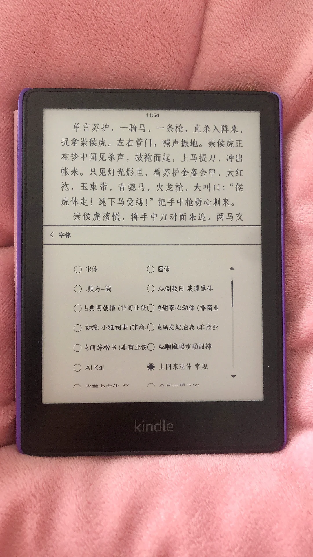 Kindle的生词真好用，还有好多好看的字体