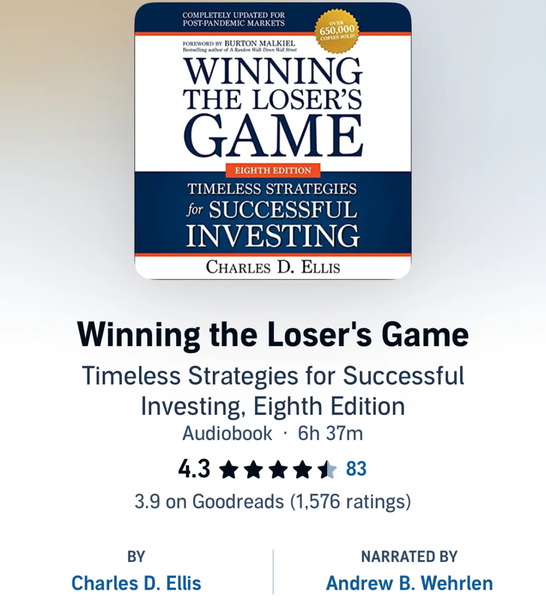 英文有声书：Winning the Loser's Game