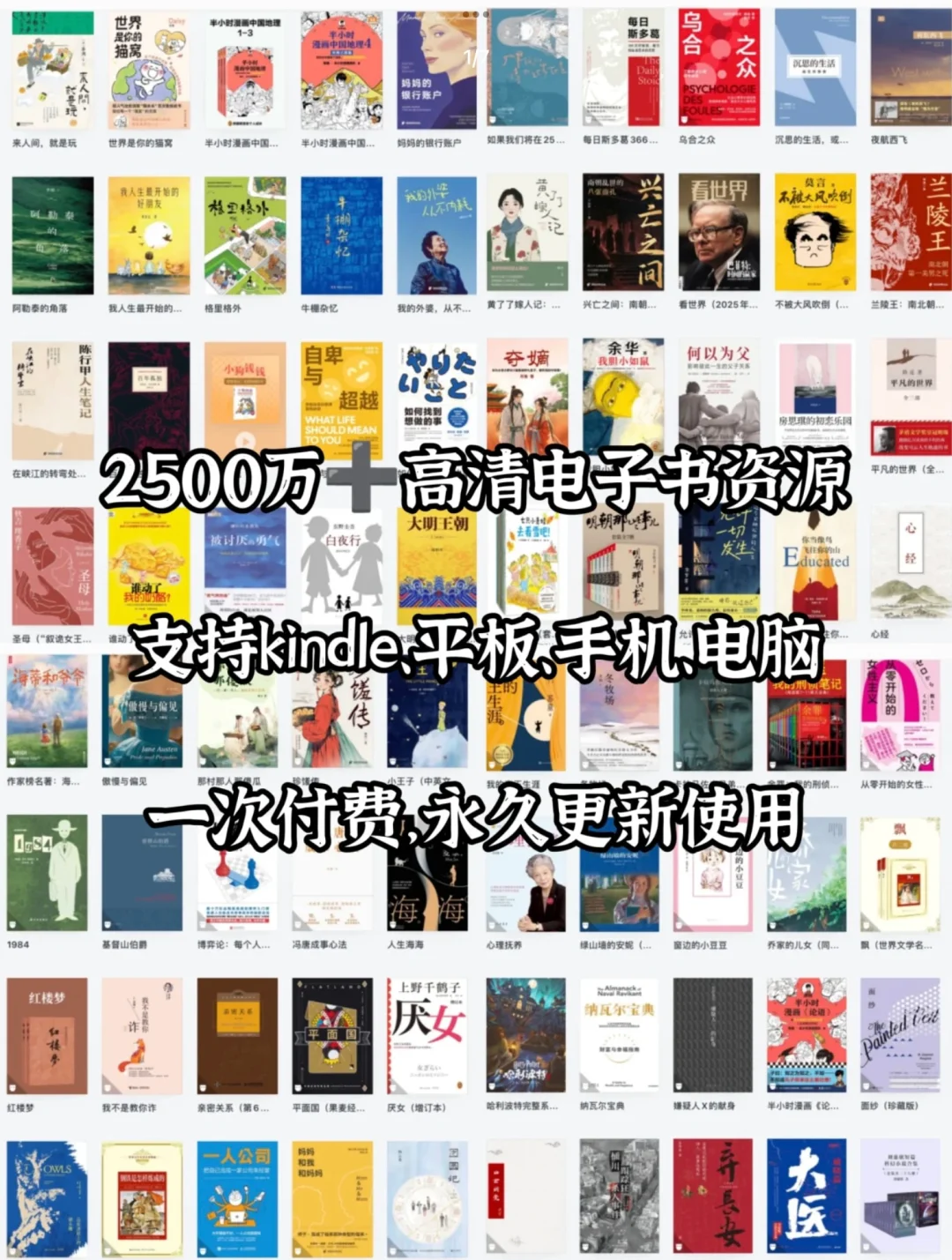 仅个位数即可实现电子书自由！