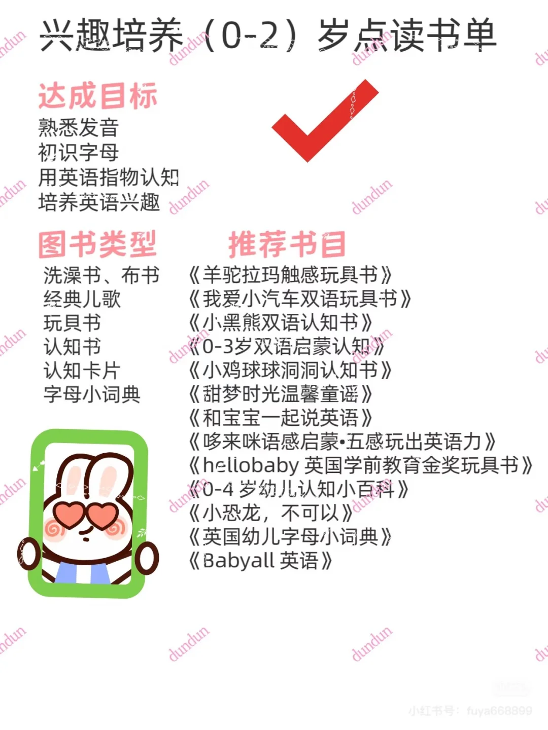 小鸡球球英文点读书单，请小主收下