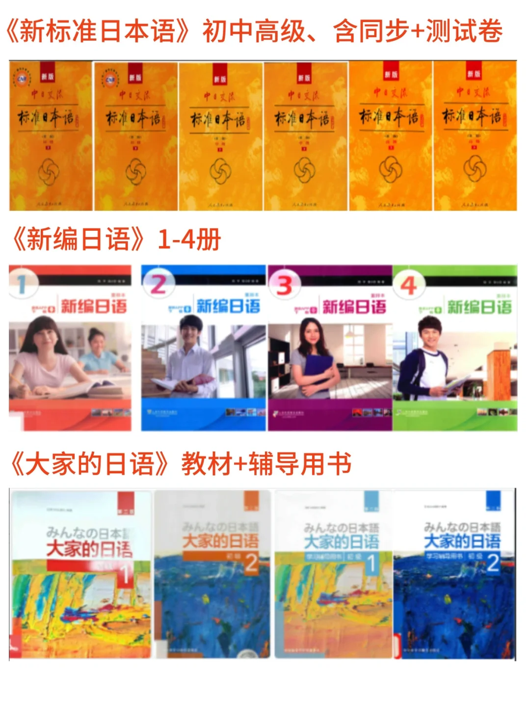 日语红宝书 蓝宝书 1000题N1-N5【全套】