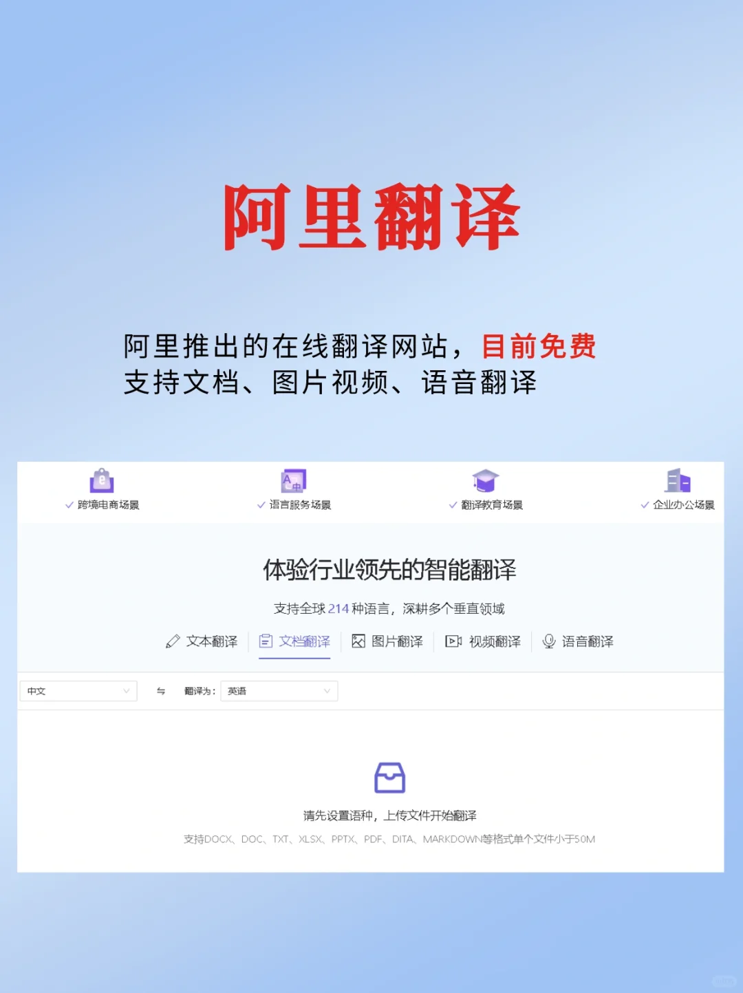 5个免费文档翻译神器🔥pdf、图片在线翻译