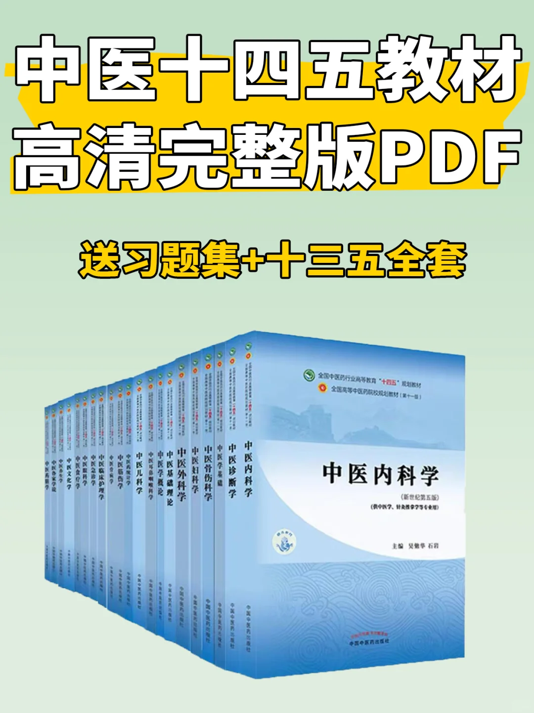 中医十四五规划教材pdf电子版，谁还没有❗
