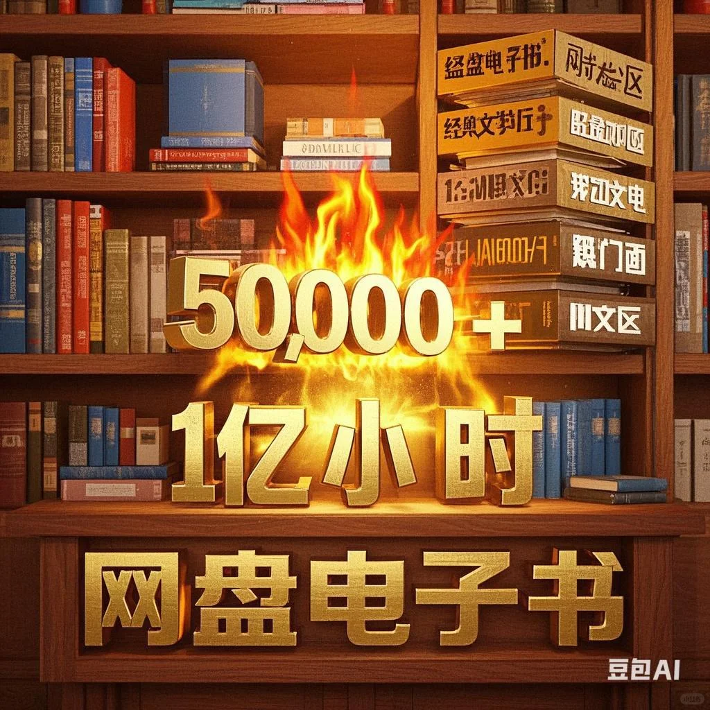 🔥《私藏5W册电子书库！30秒到任何领域专