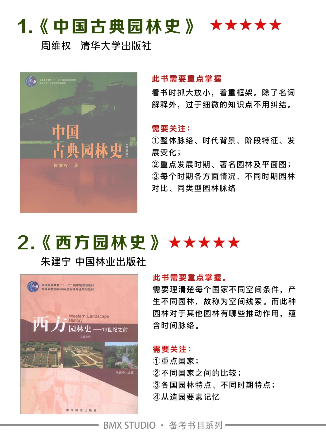 华科景观考研书单（含PDF电子书&考纲分析）