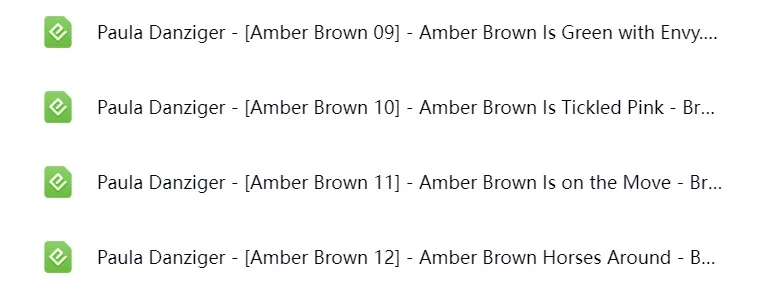 英文电子书+音频 安珀·布朗系列 Amber Brow