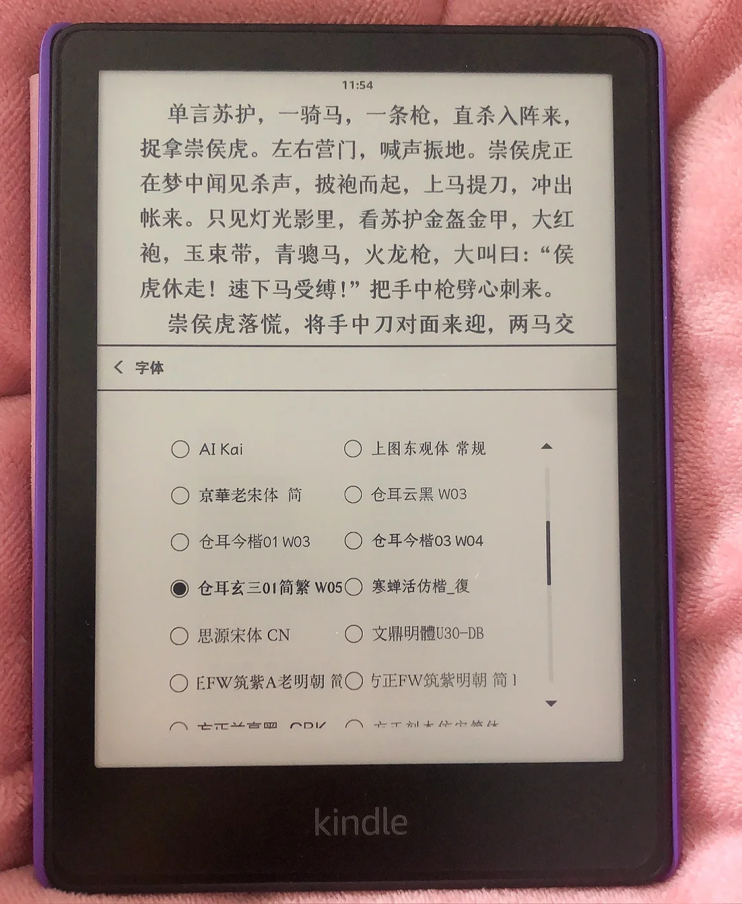 Kindle字体分享，kindle生僻词带拼音好用