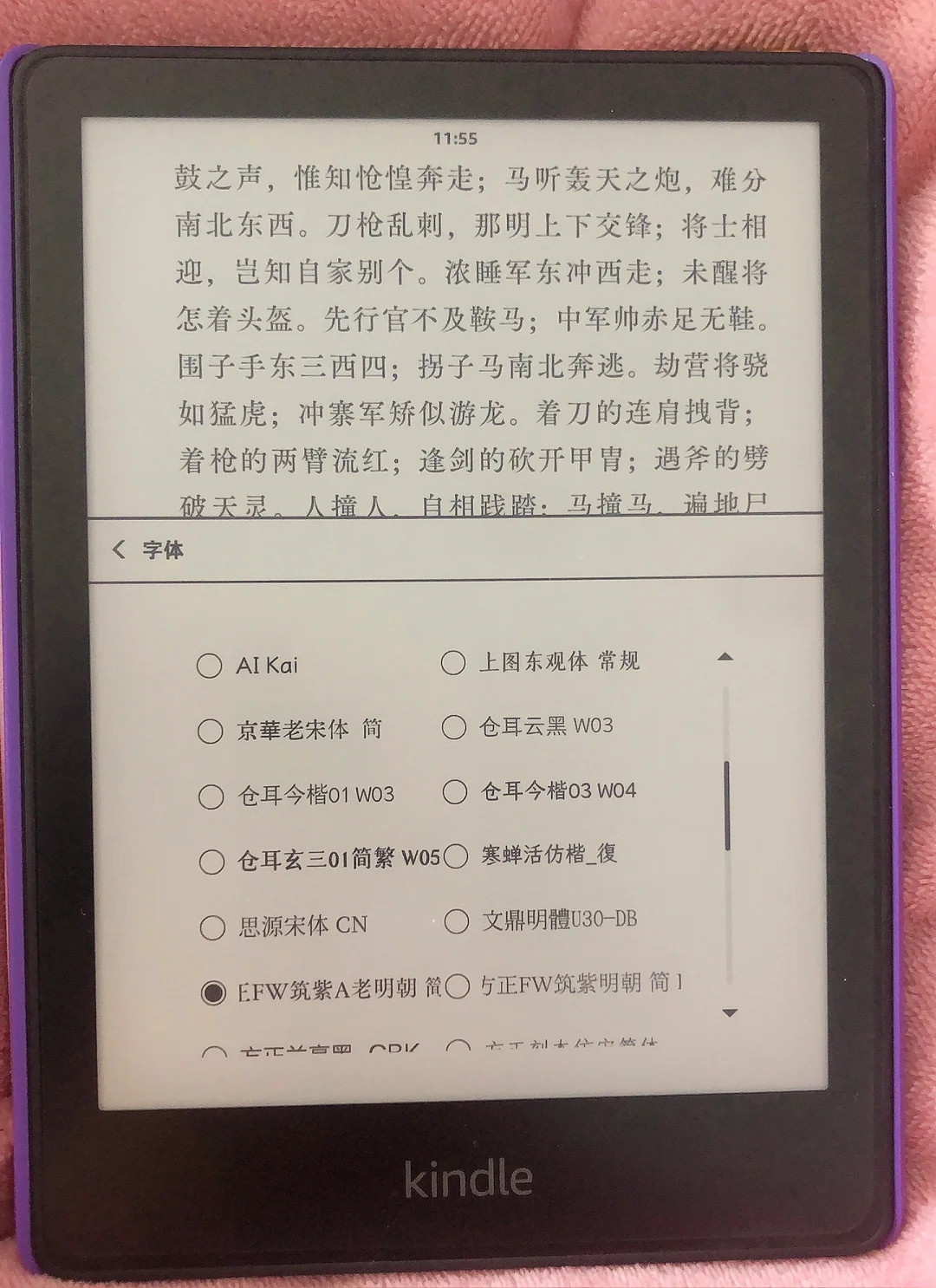 Kindle字体分享，kindle生僻词带拼音好用