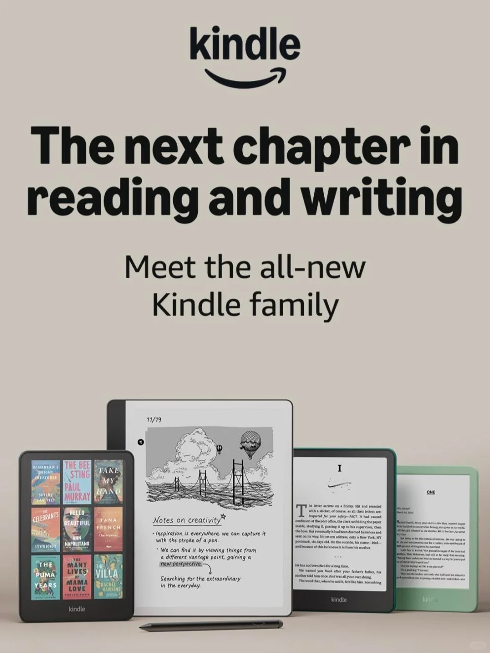亚马逊 Kindle 全系列更新，彩色终于来了