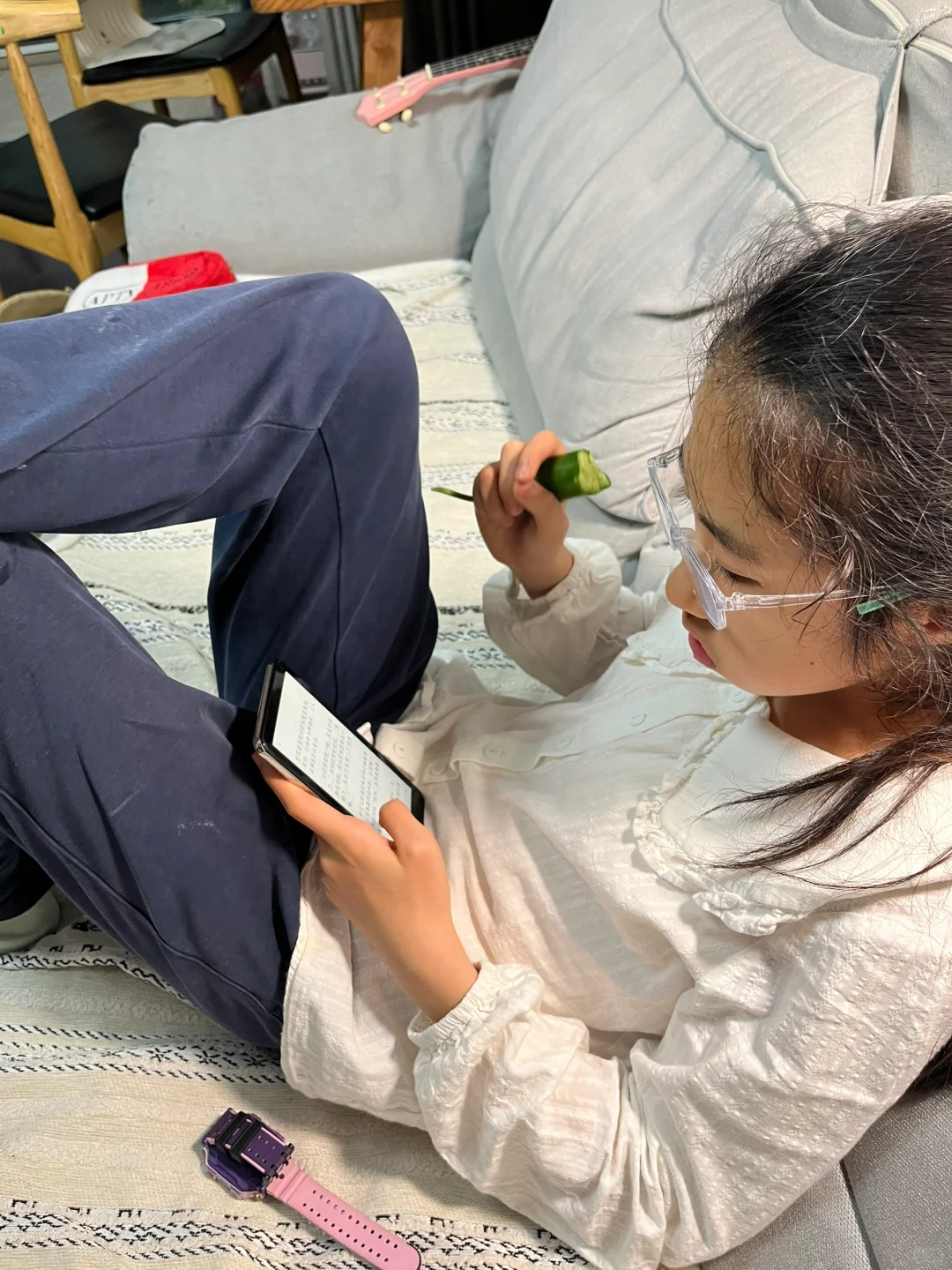 女儿继承了我的电子书