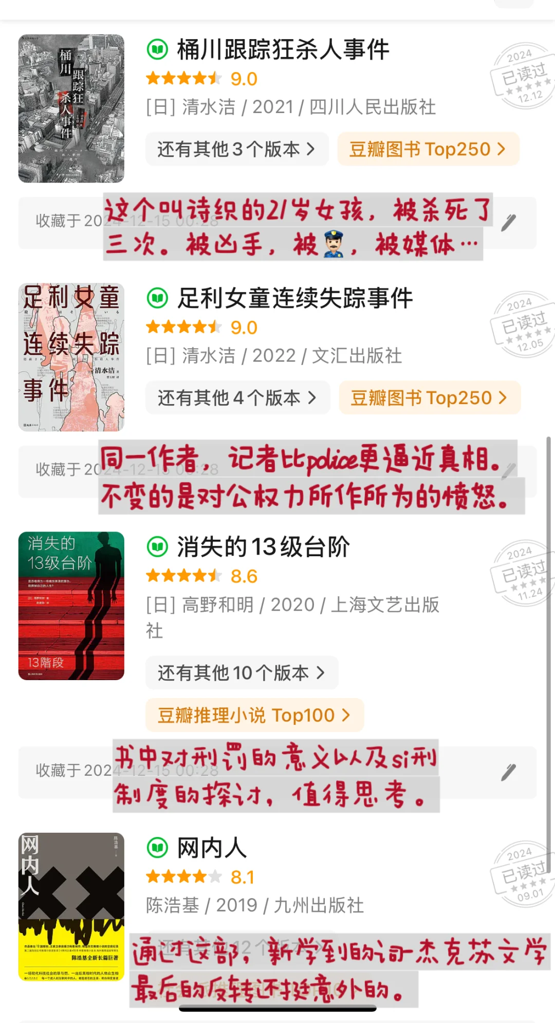 悬疑推理小说/纪实推荐