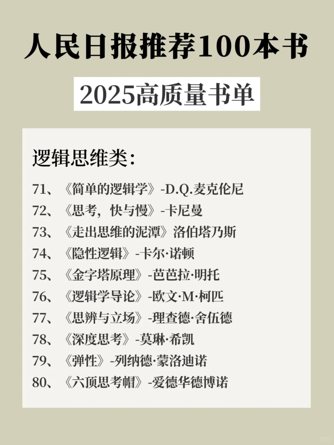 🔥人民日报推荐100本好书，你看过几本？