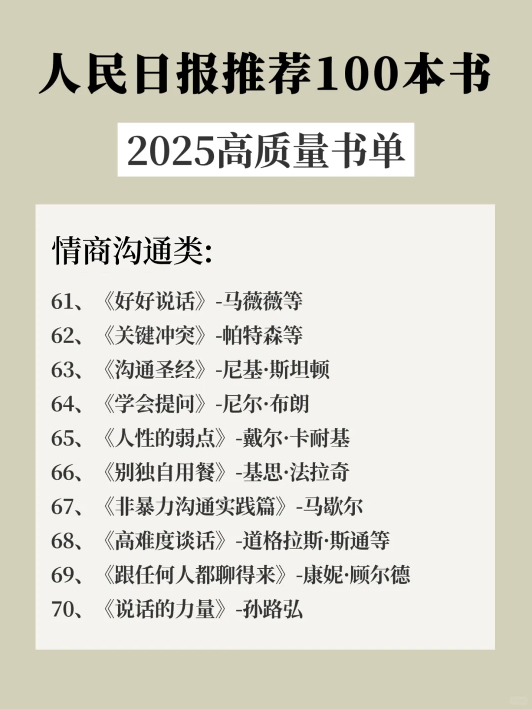 🔥人民日报推荐100本好书，你看过几本？