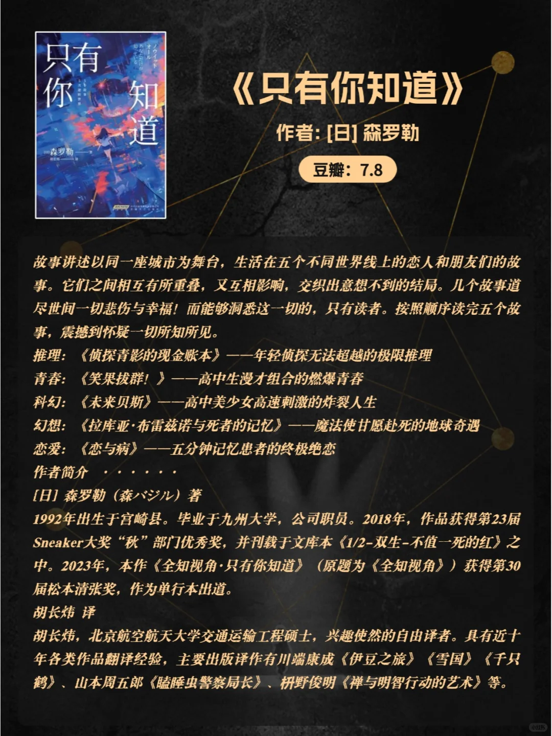 悬疑推理迷必看❗ 最新豆瓣高分书单来袭