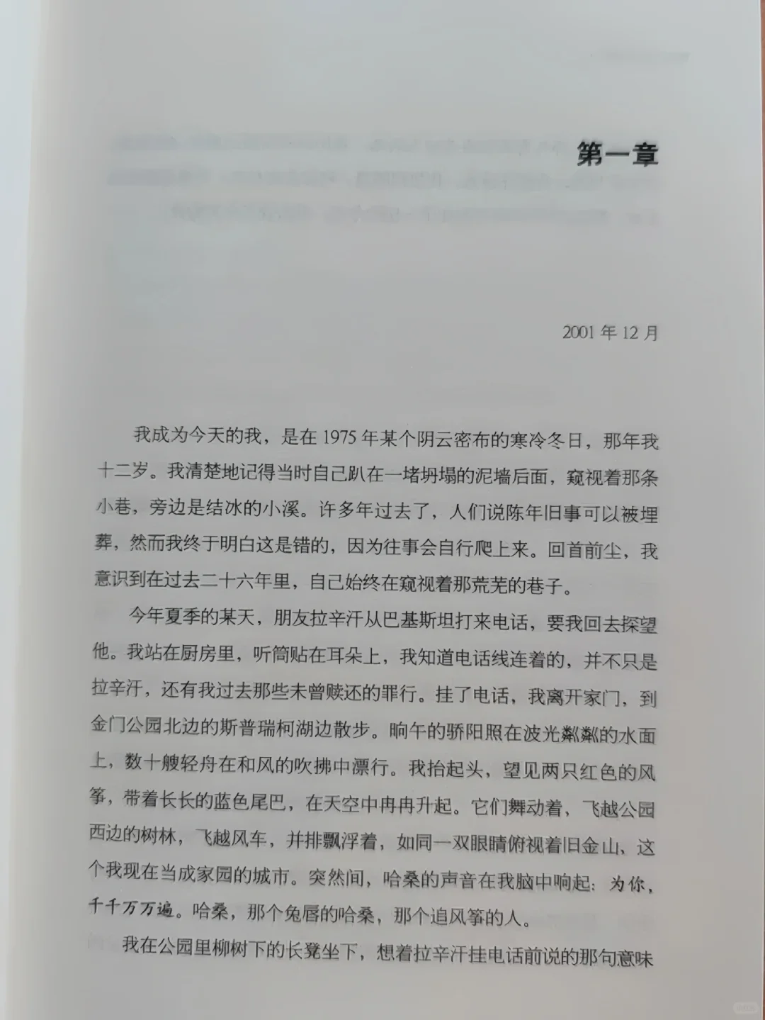📚《追风筝的人》｜细腻描绘人生☀️