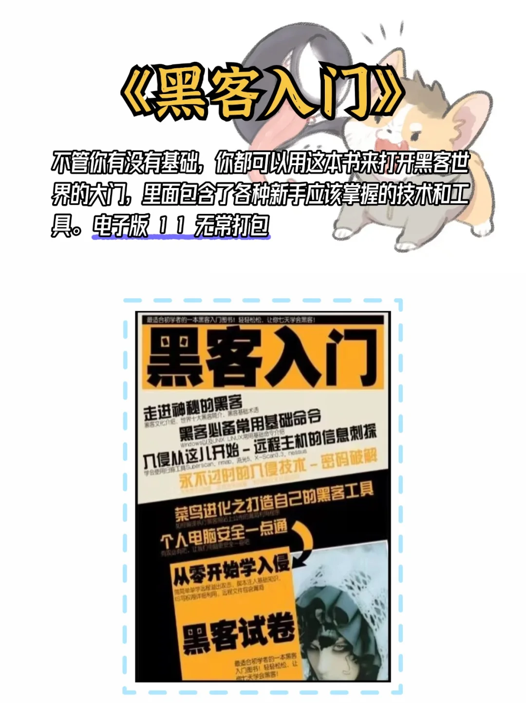 5本黑客书籍，看完就成黑客了。