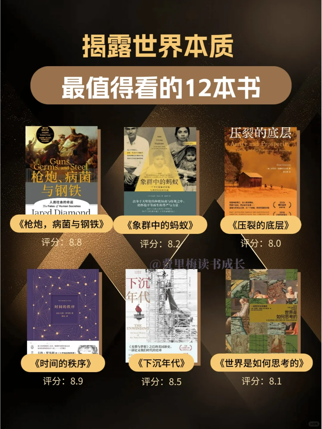 揭露世界本质，30岁前必看的12本书！