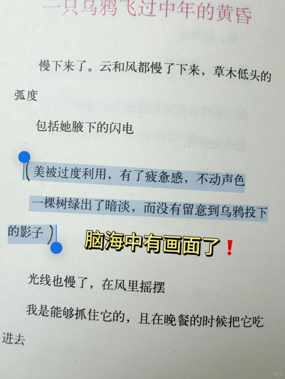 我的天！余秀华在写什么啊！