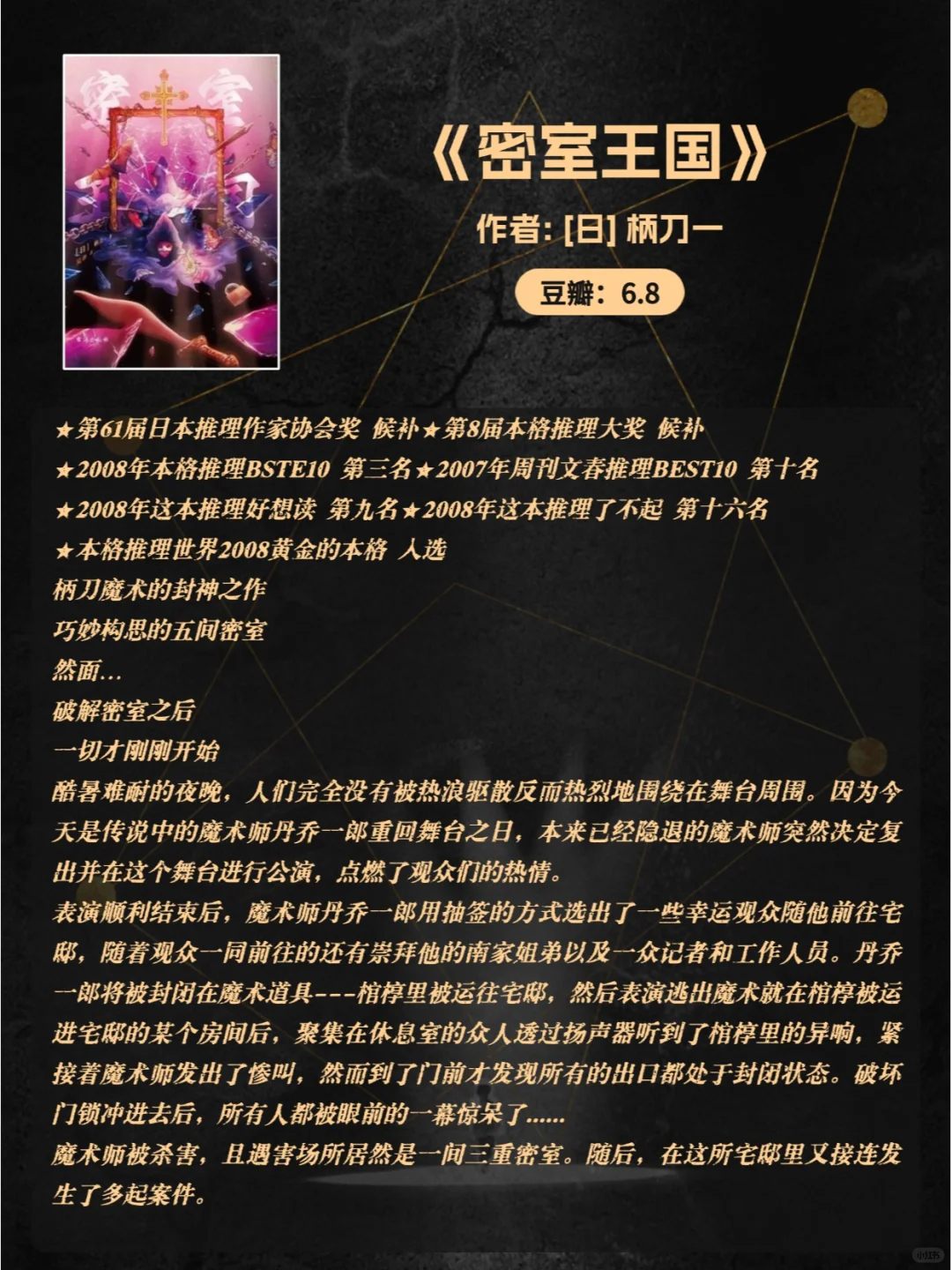 悬疑推理迷必看❗ 最新豆瓣高分书单来袭