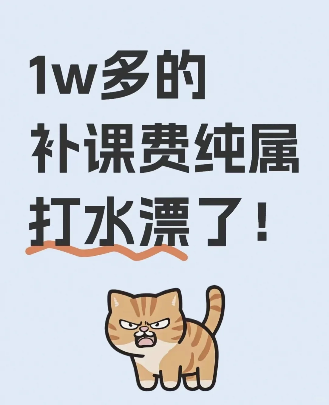 一w多的补课费打了水漂