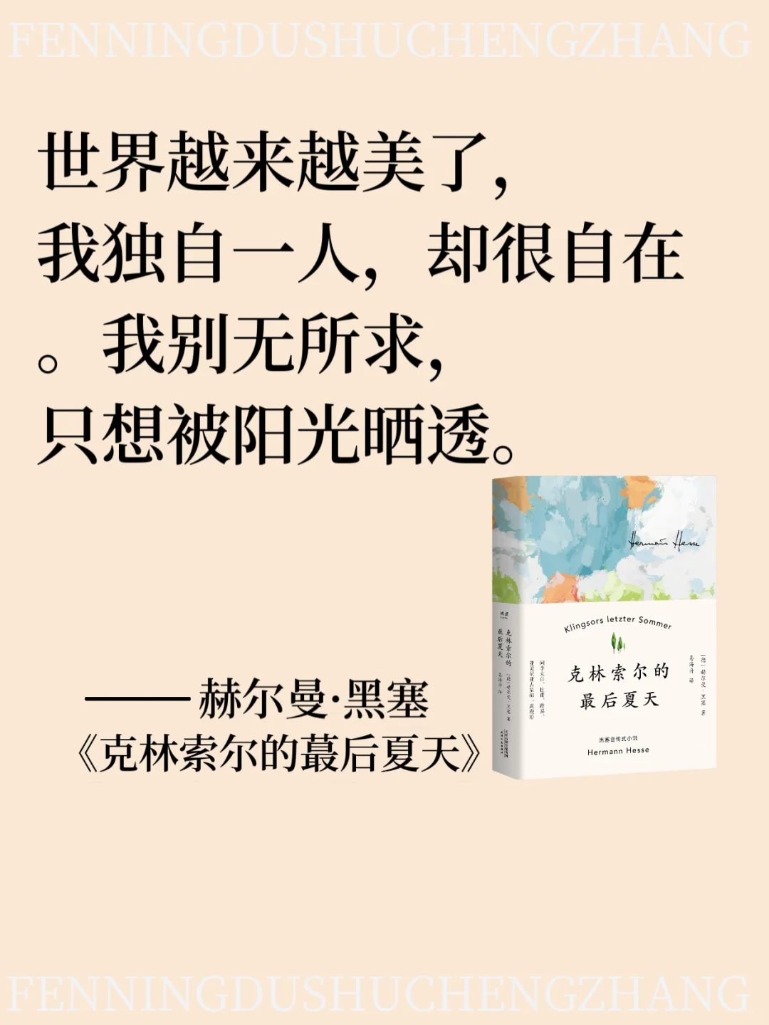 🔥克林索尔的夏天，黑塞的顶级浪漫文学❗