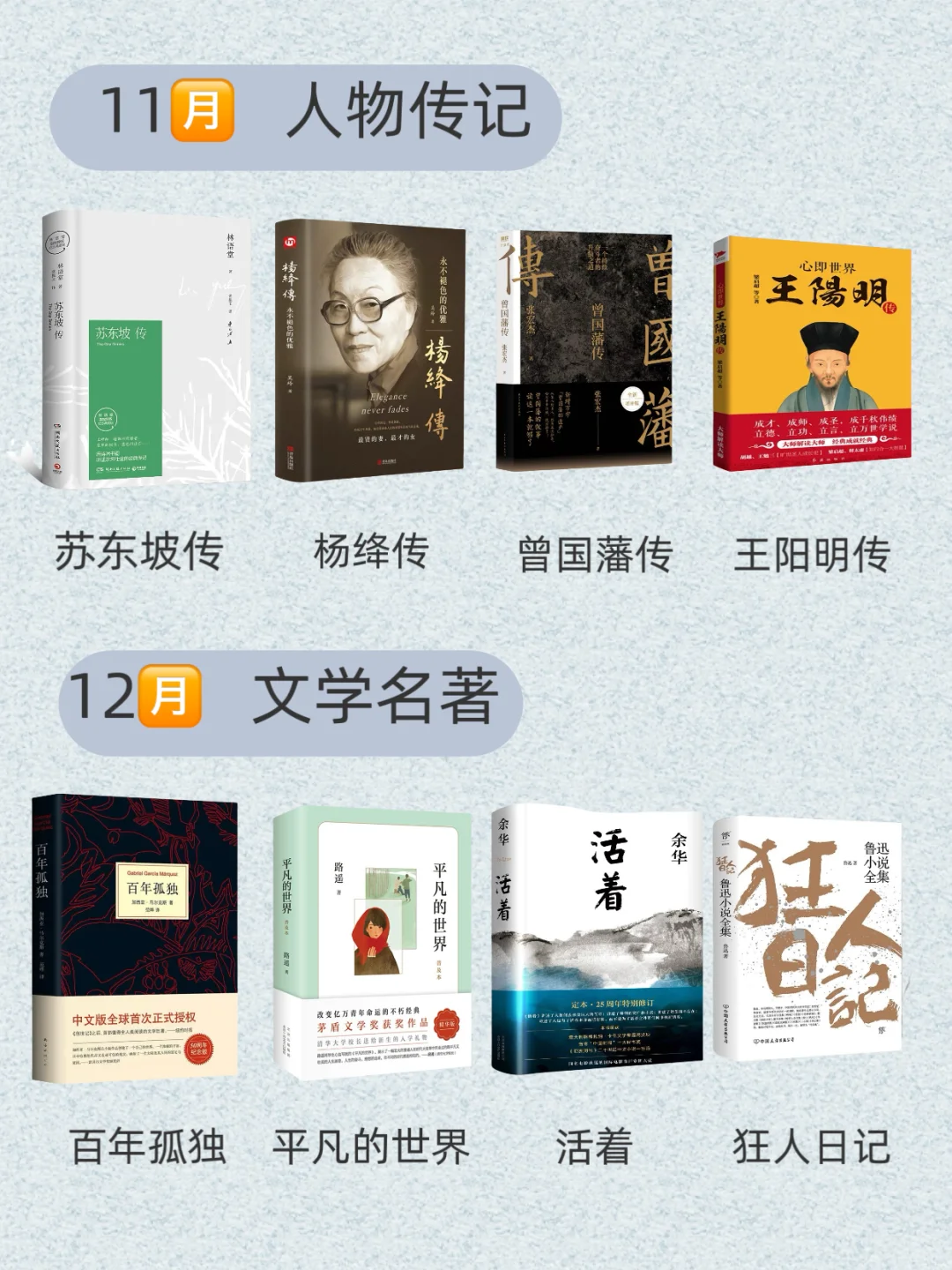 敢不敢用一年时间读完这48本书👏👏加油