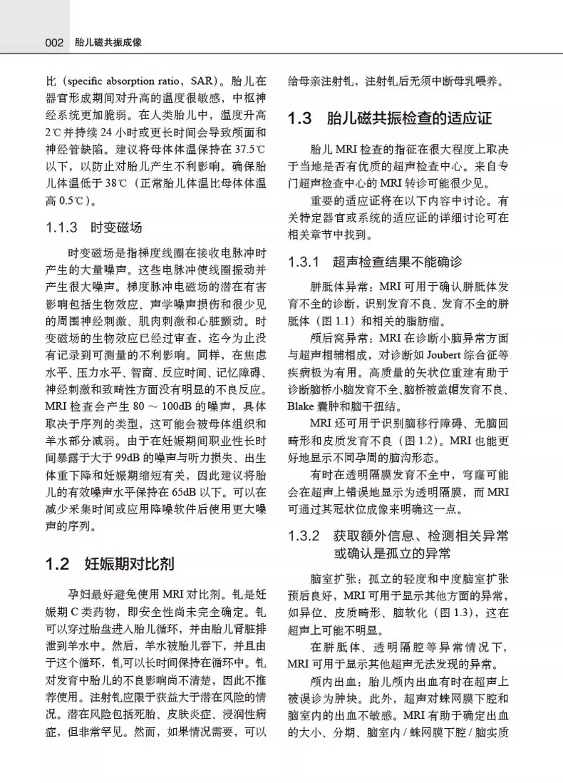 胎儿磁共振成像pdf版电子书下载