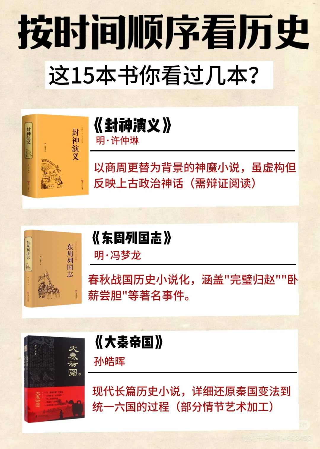 ⏳从先秦到民国！🔥必看的15本历史名著