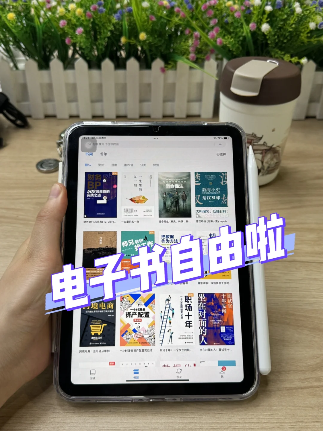 我的ipad实现电子书自由了！看书不用花💰