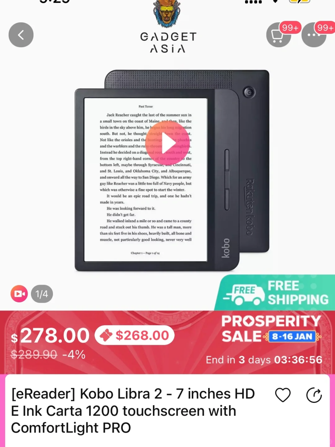🇸🇬入手樂天Kobo Libra 2 阅读器 (推荐)
