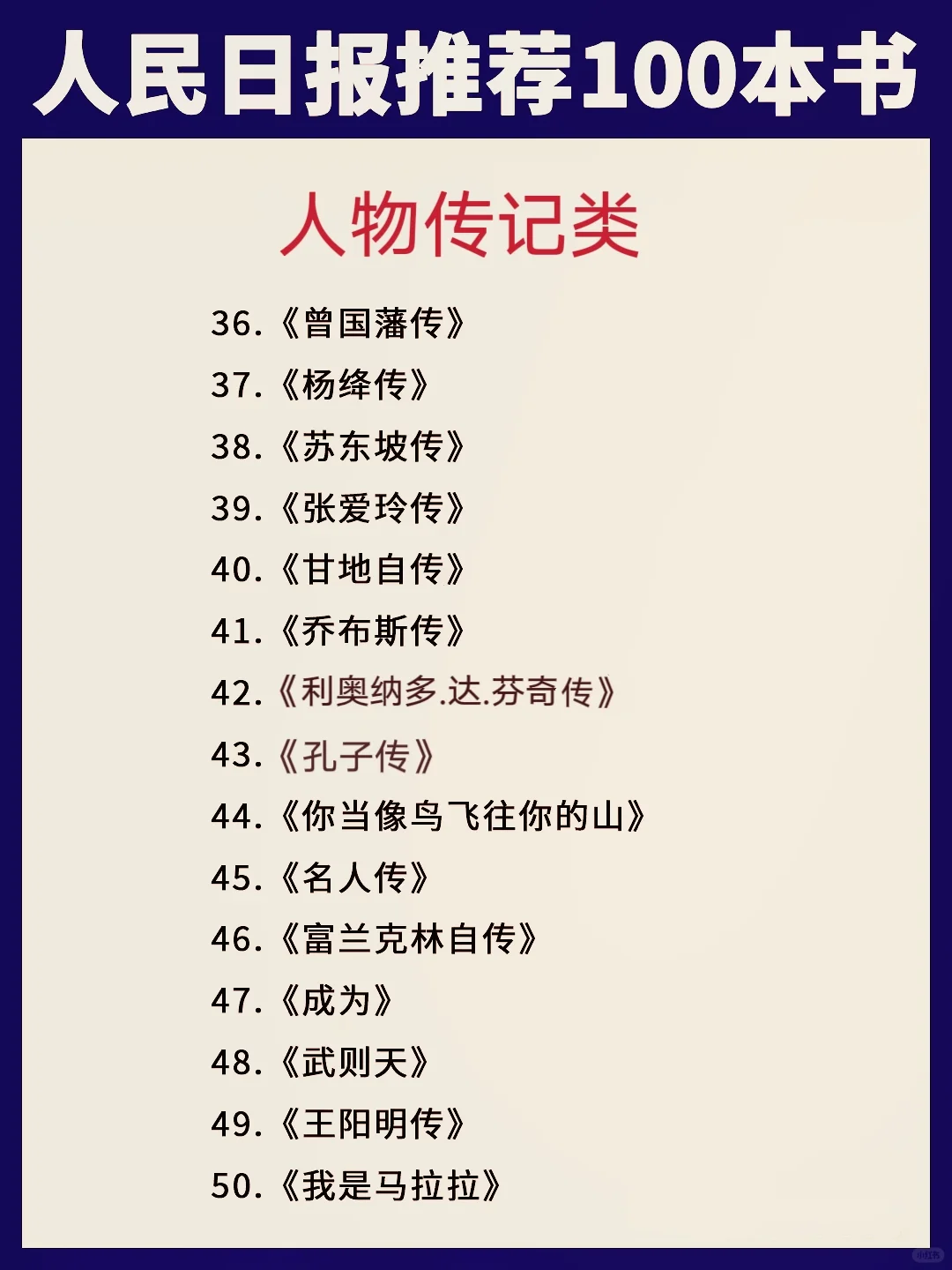 📖人民日报推荐100本书 | 提升自我必看