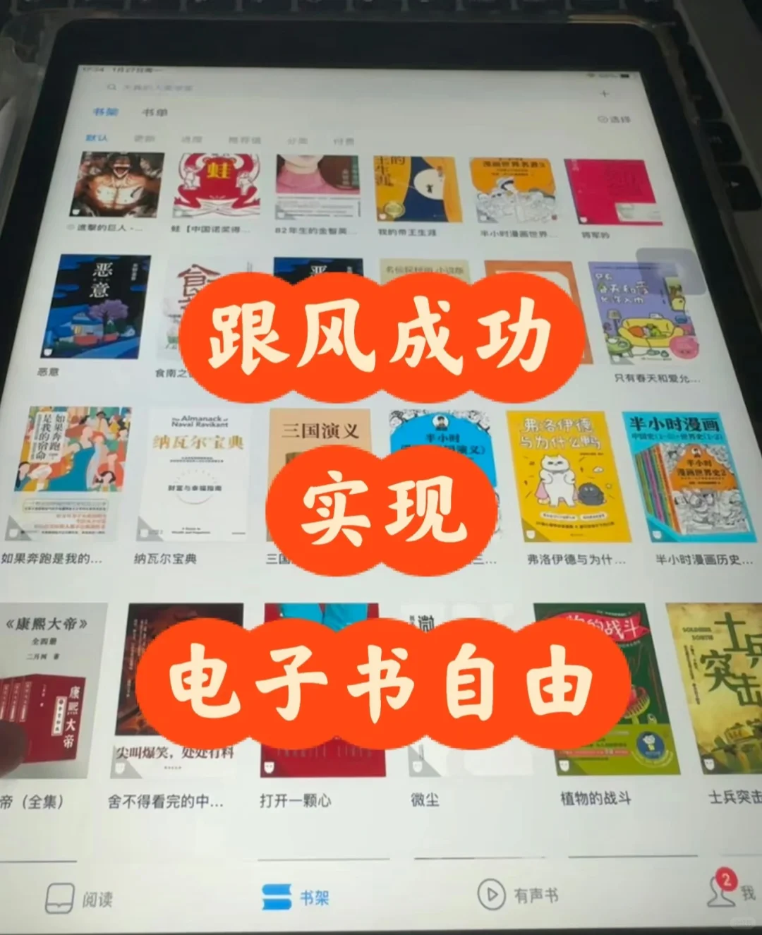 跟风最成功的一次！实现电子书自由📖