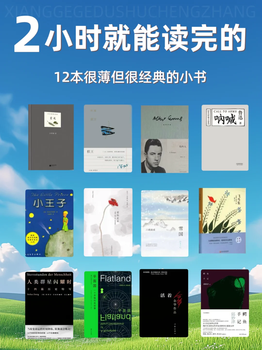 2️⃣个小时就能读完的人生之书，薄而经典！