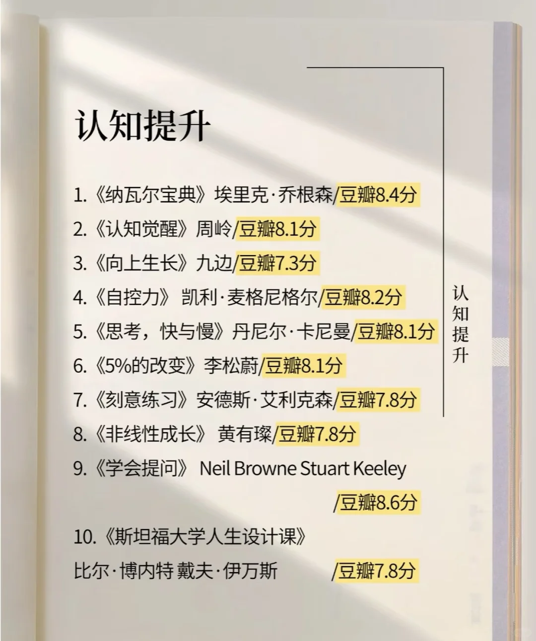 这个书单太全面了💛，读友们记得收藏关注😄