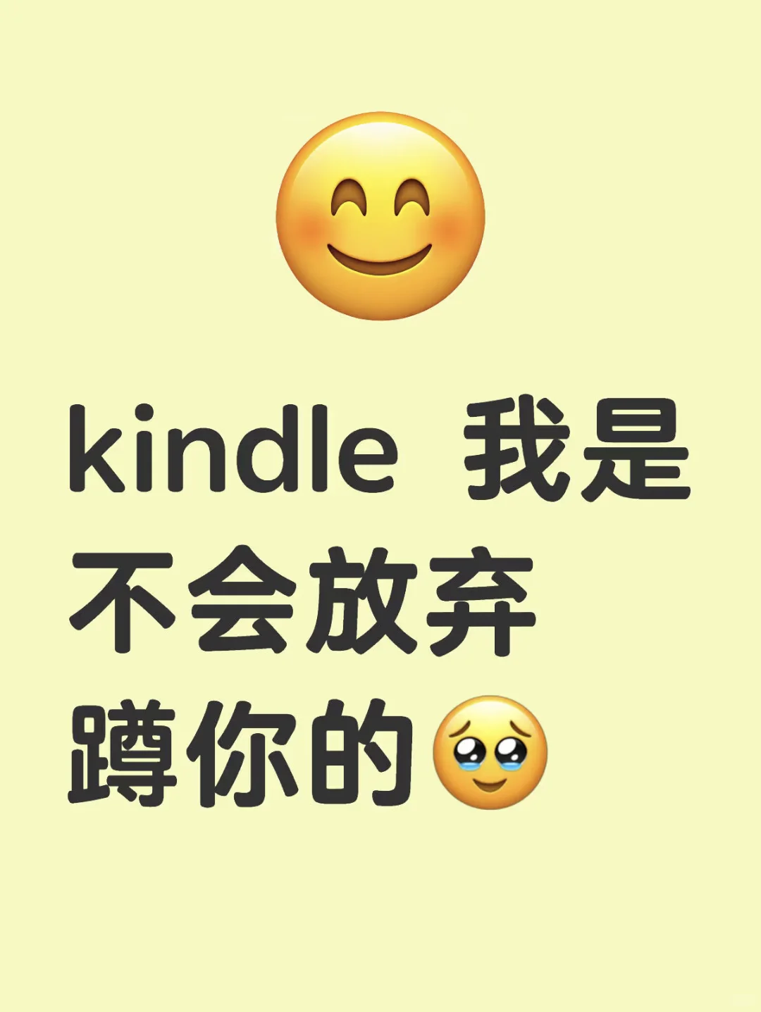 kindle 我是不会放弃蹲你的🥹