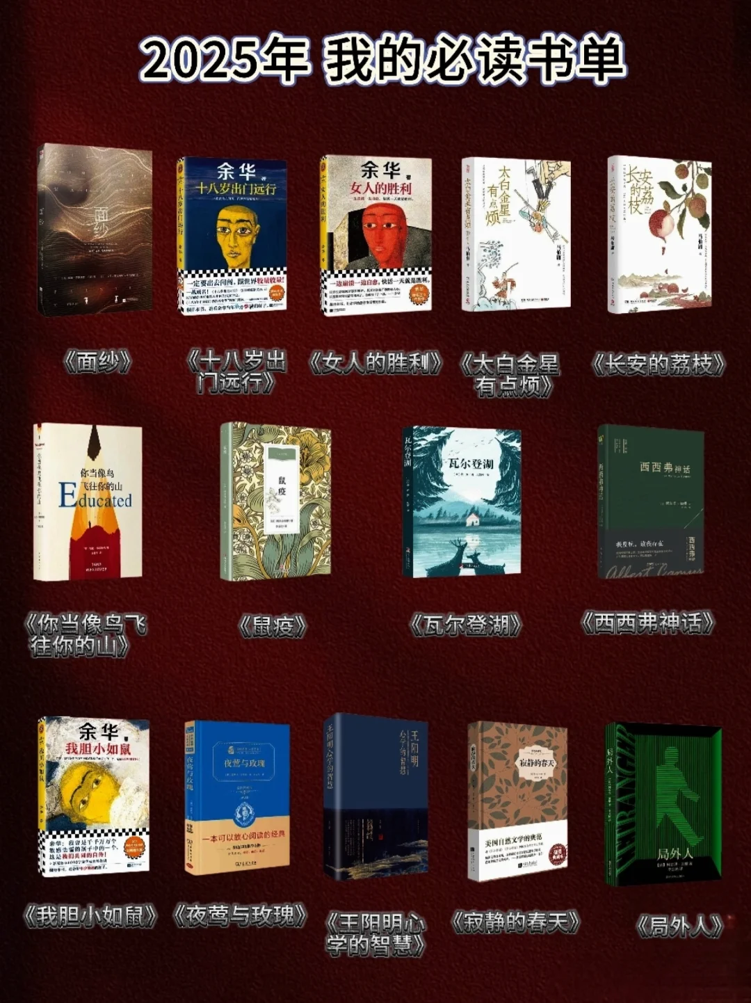 2025年必读的35本书🔥🔥必读高质书单❗