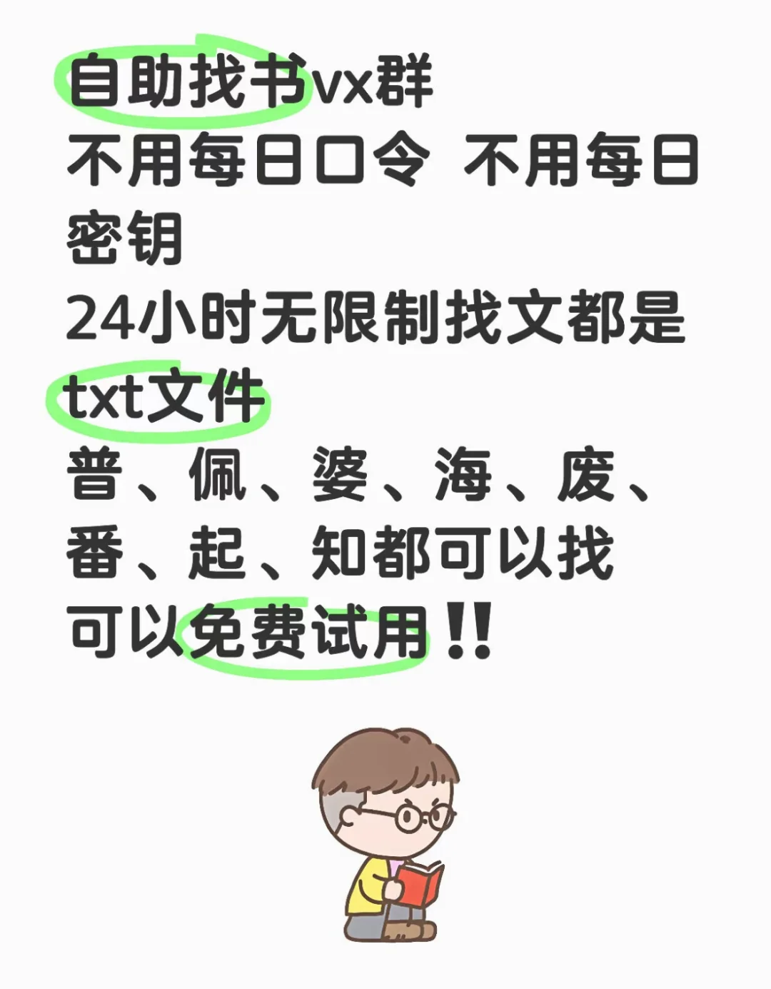不用到处找小说了