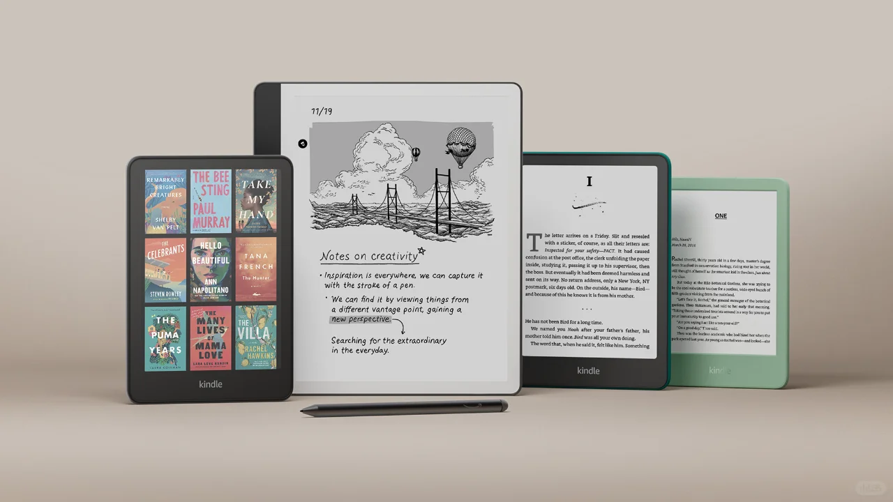 亚马逊发布首款彩色屏Kindle和AI笔记本