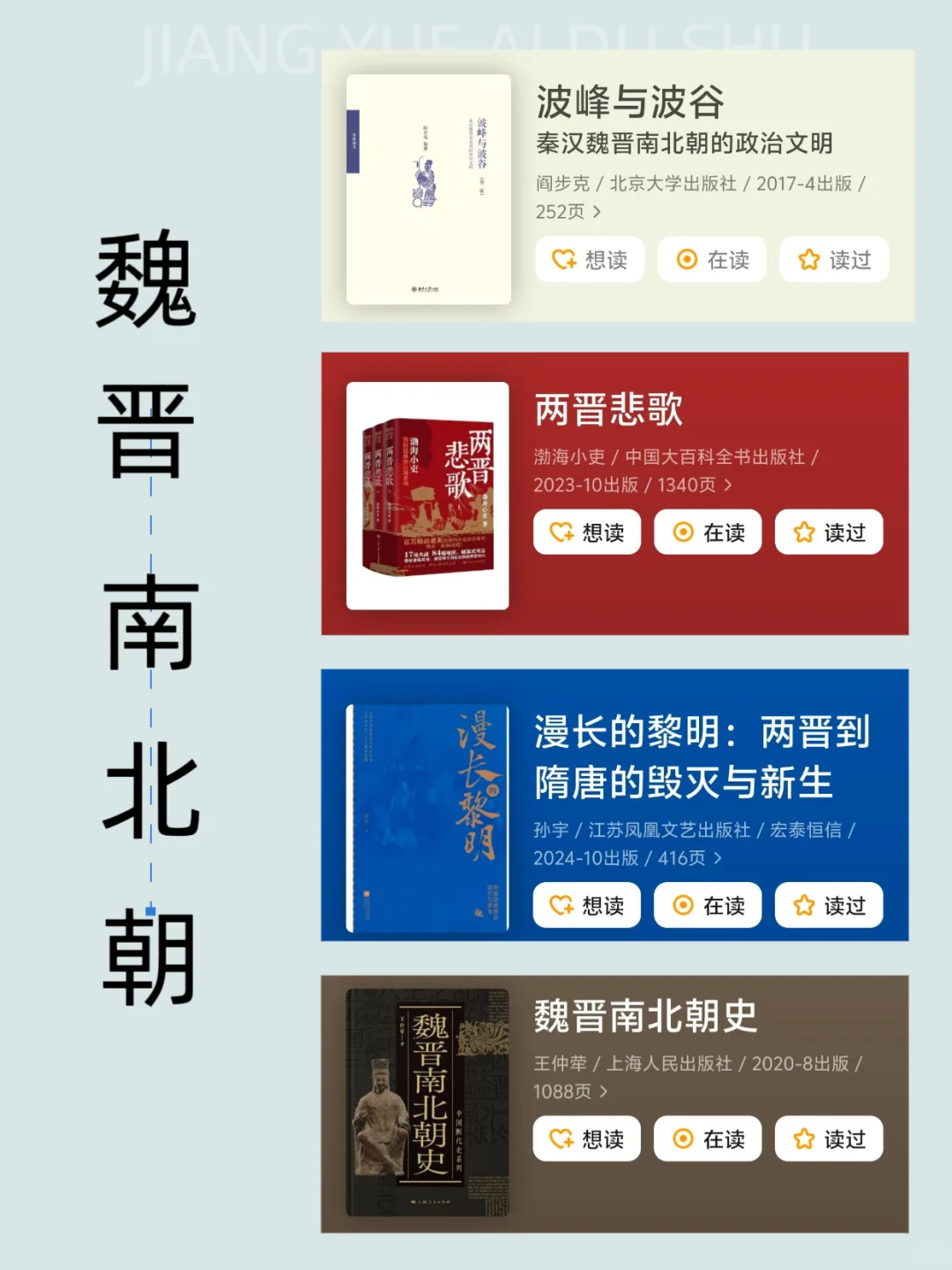 按时间顺序必看44本历史书｜小白书单