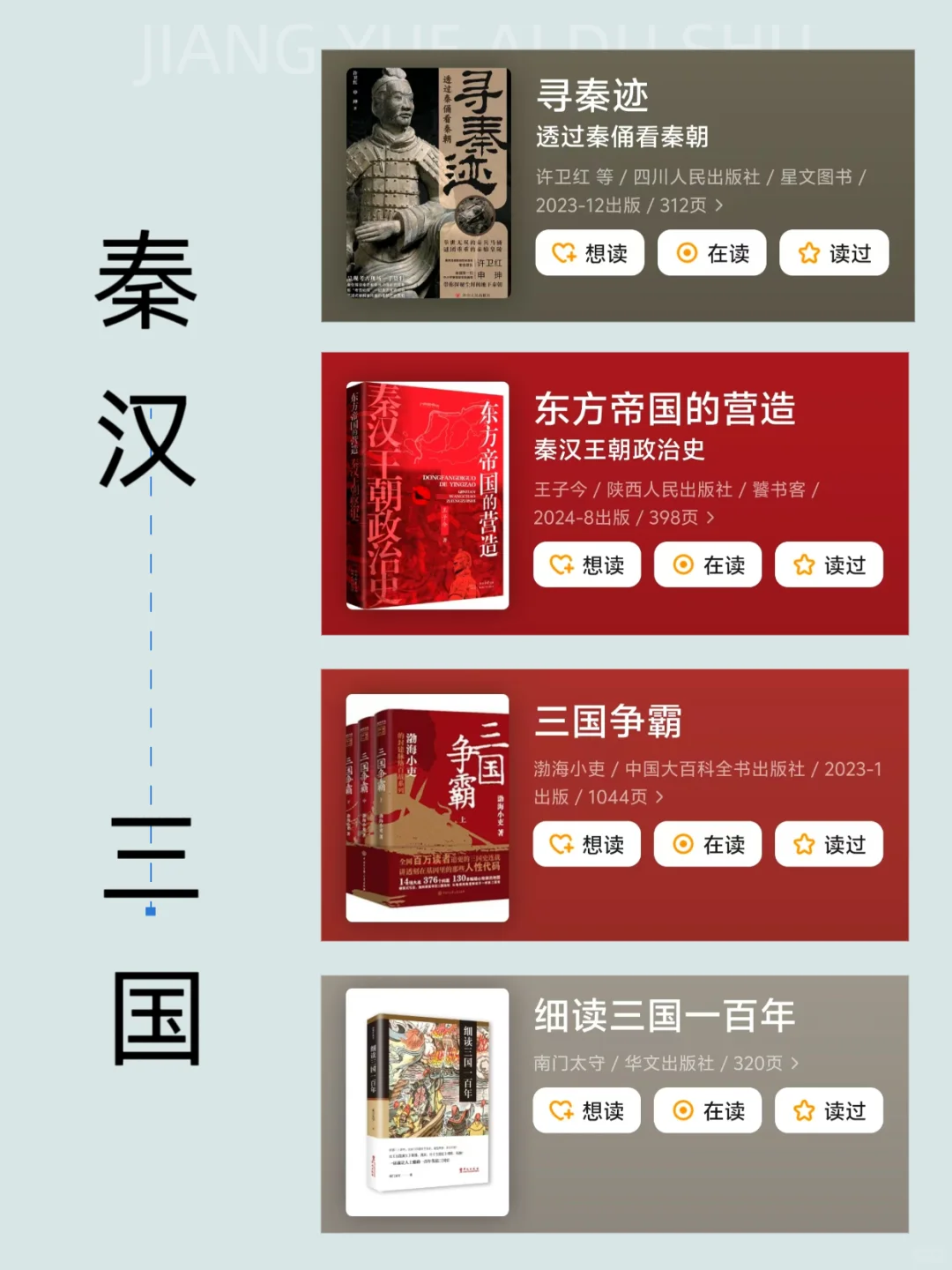 按时间顺序必看44本历史书｜小白书单