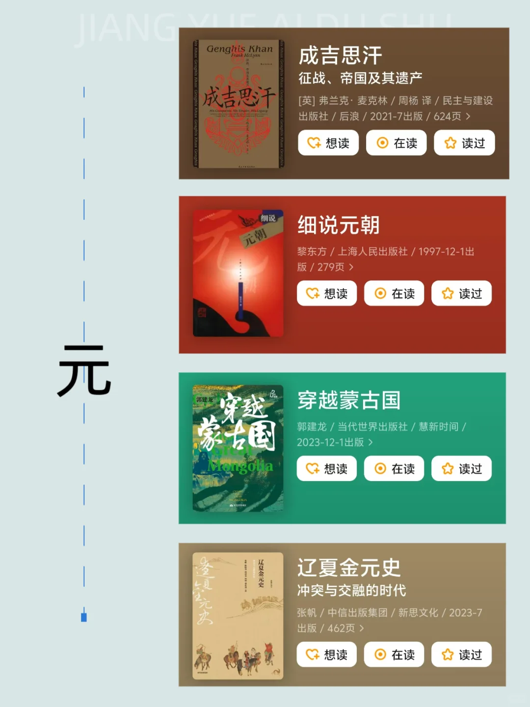 按时间顺序必看44本历史书｜小白书单