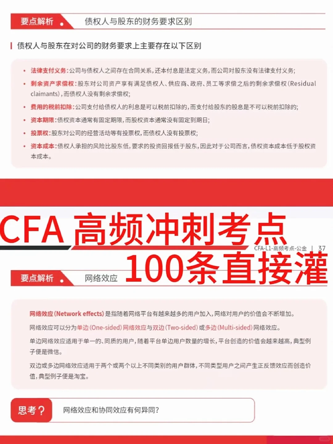 2025 年蕞新CFA原版书notes被我找到啦✌✌