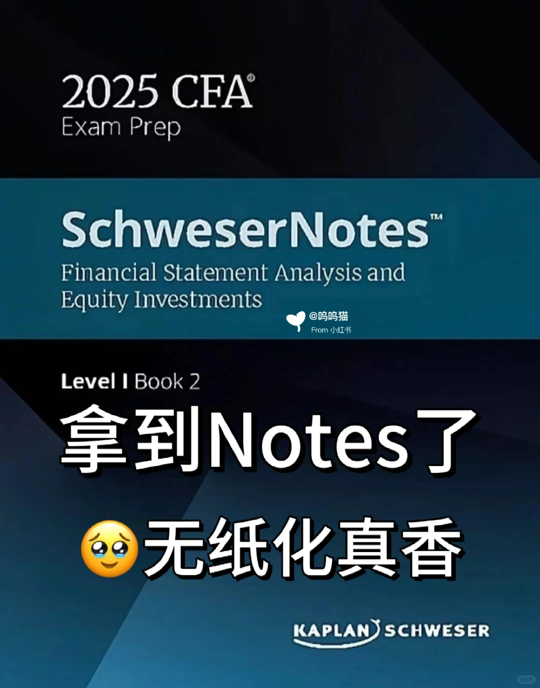 2025 年蕞新CFA原版书notes被我找到啦✌✌
