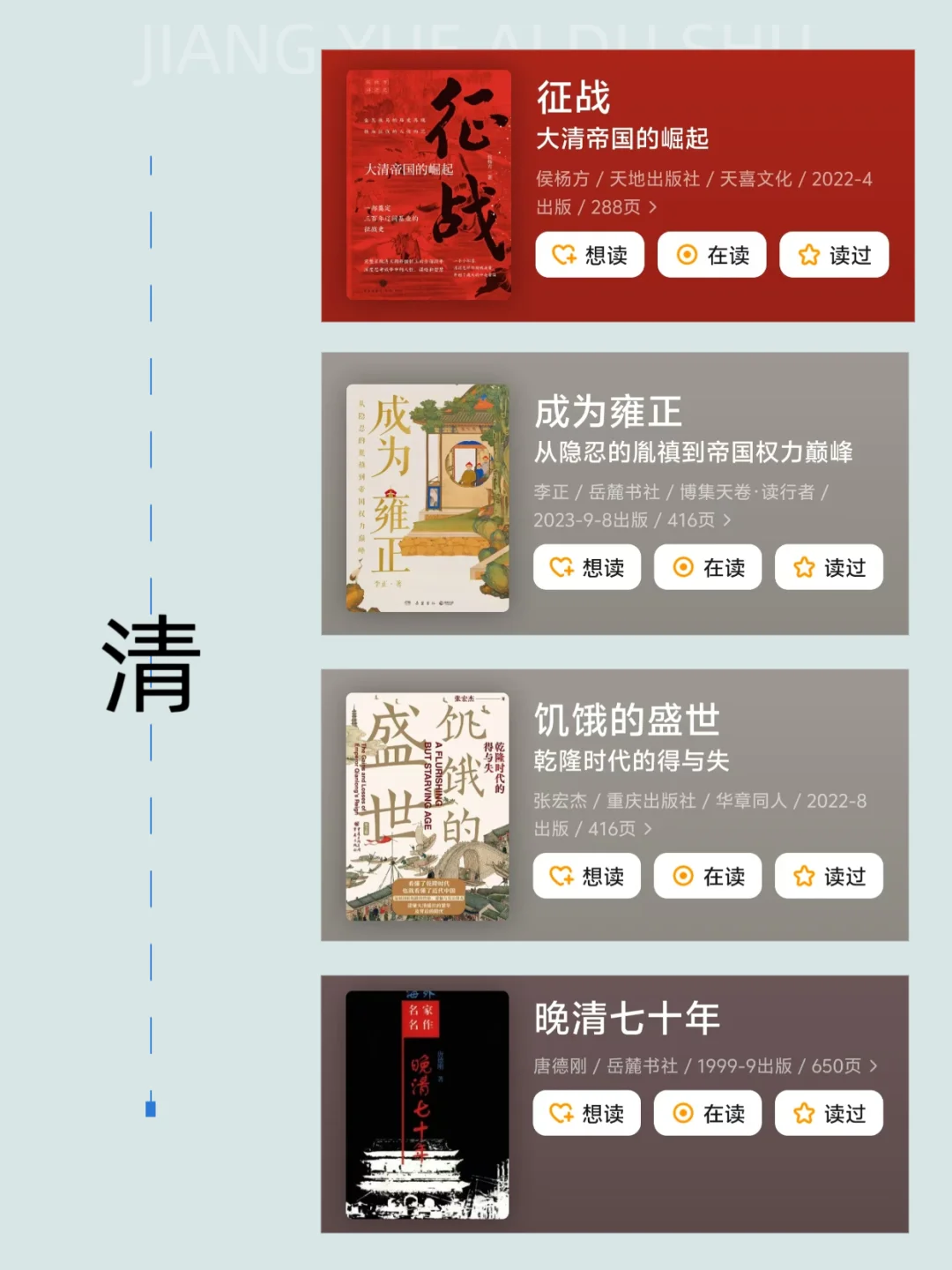 按时间顺序必看44本历史书｜小白书单