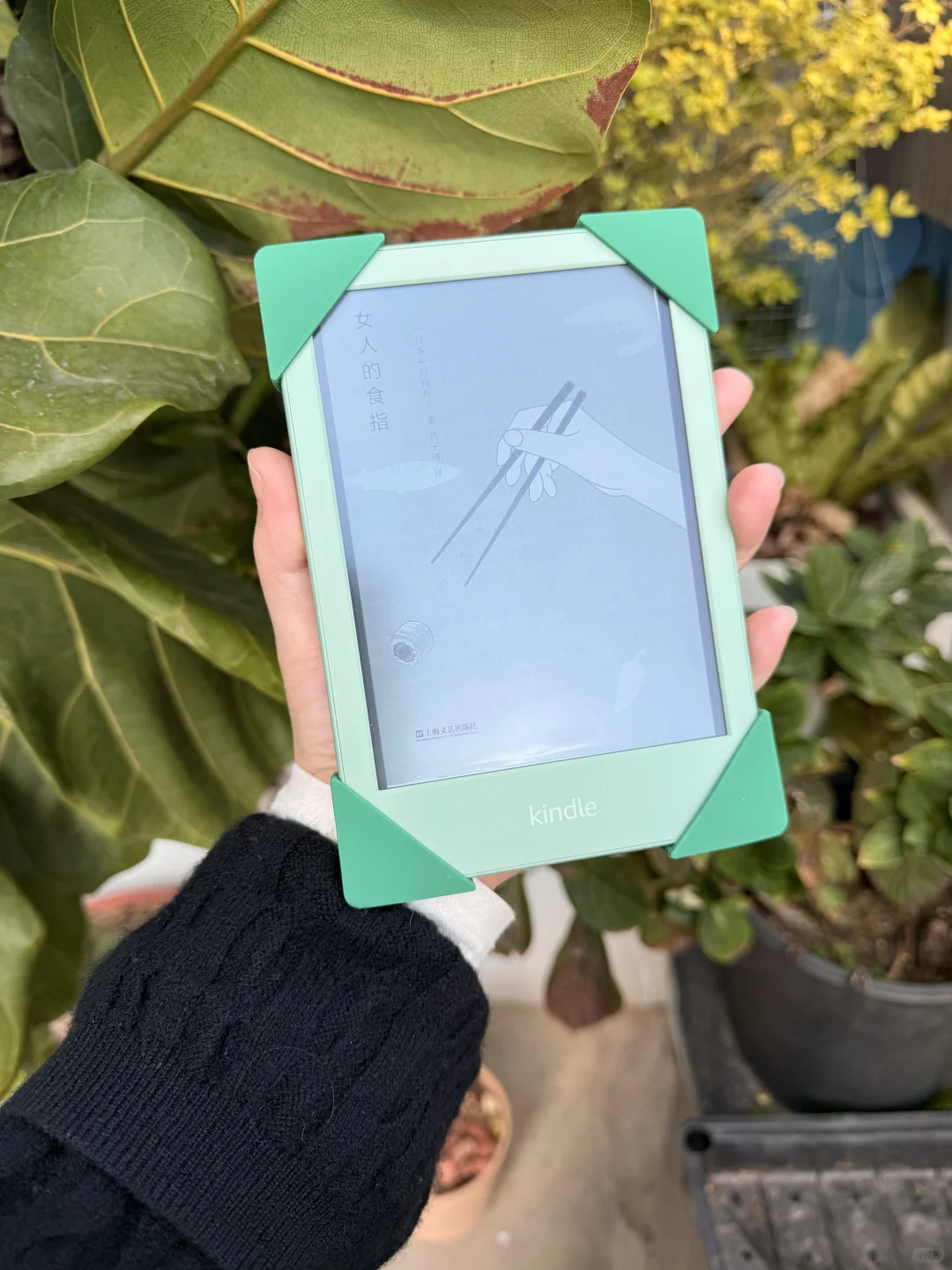 一些不同光线下的kindle小绿