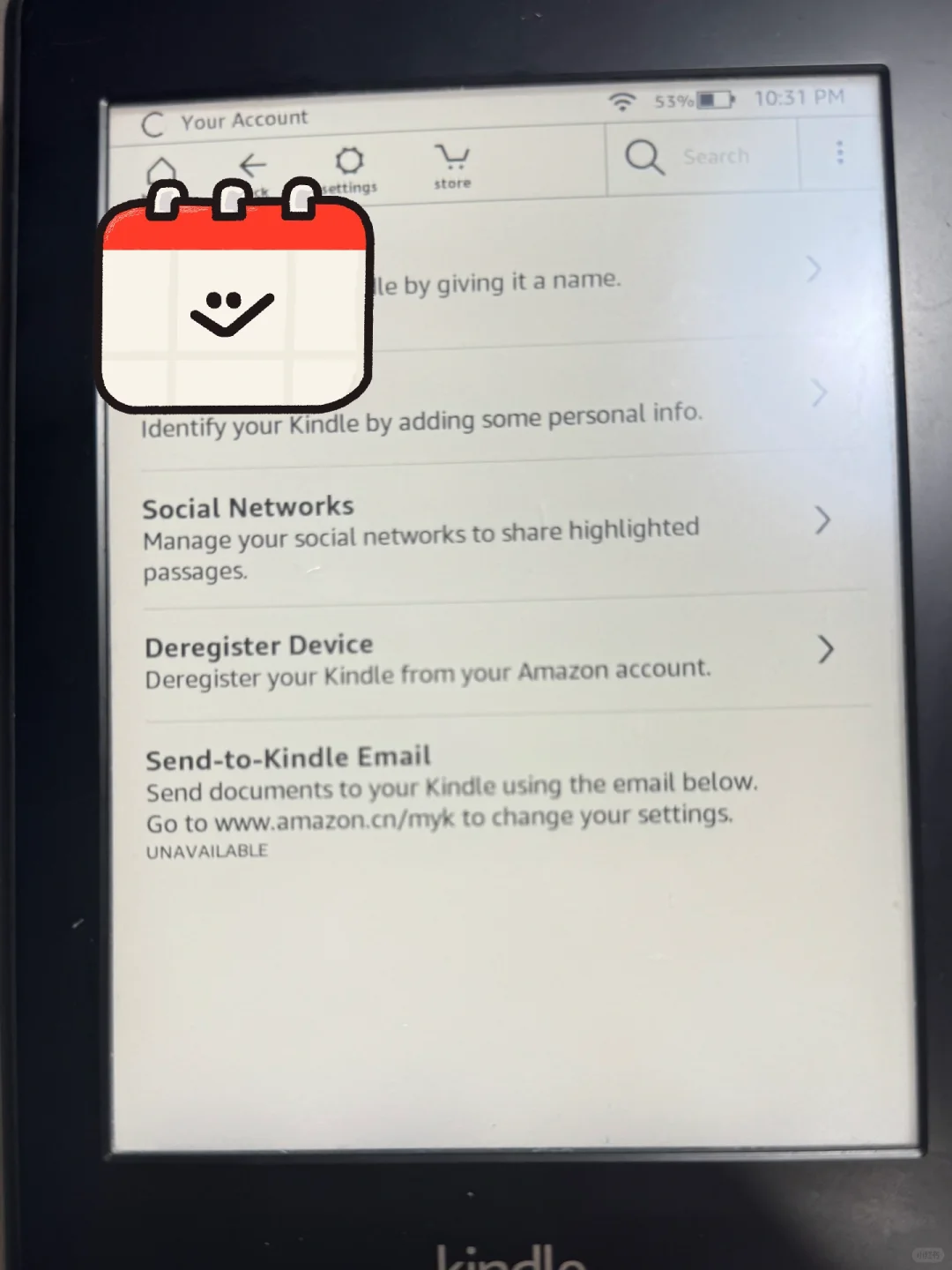 Kindle无法使用邮箱