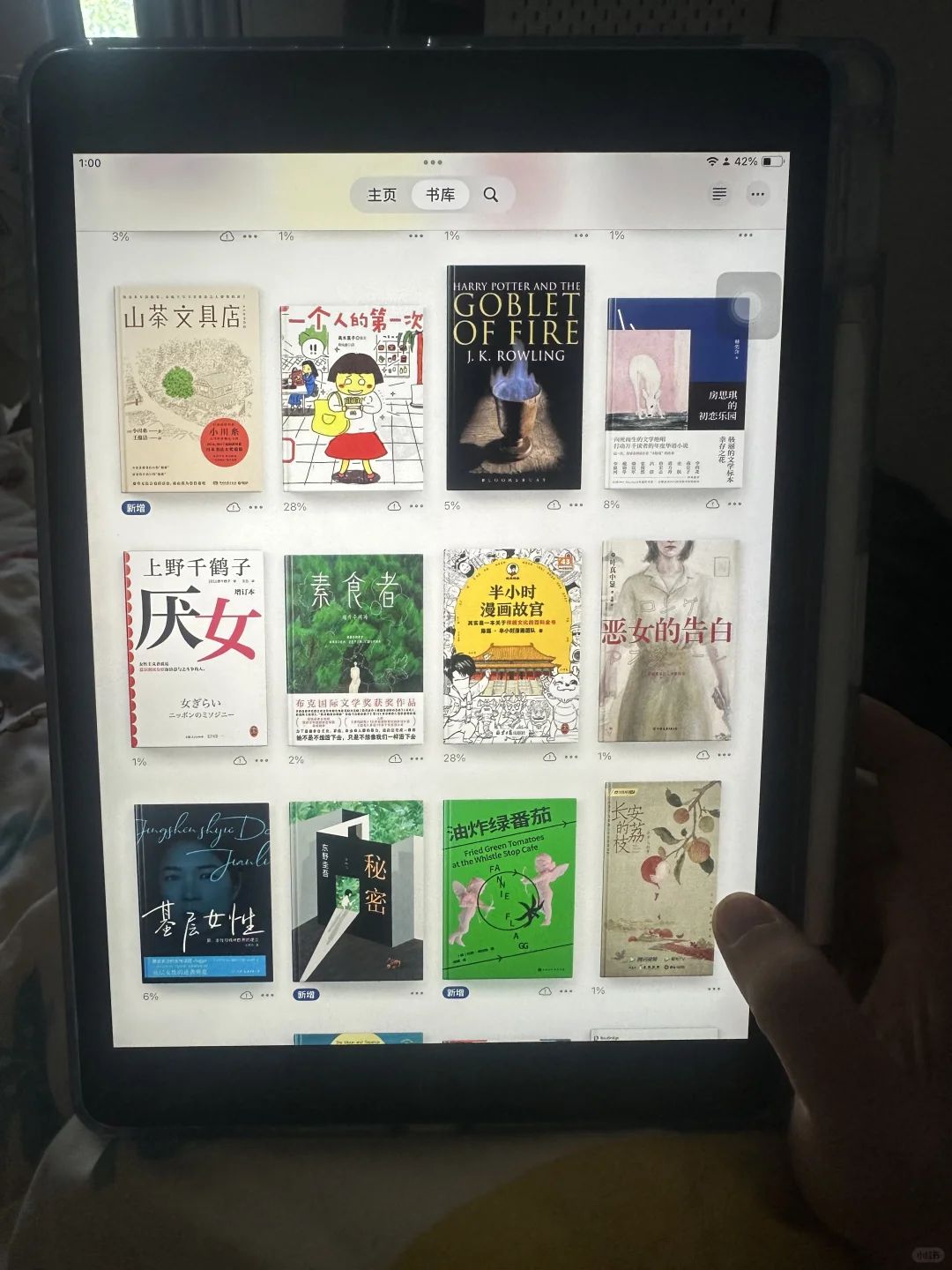 周末看电子书吧