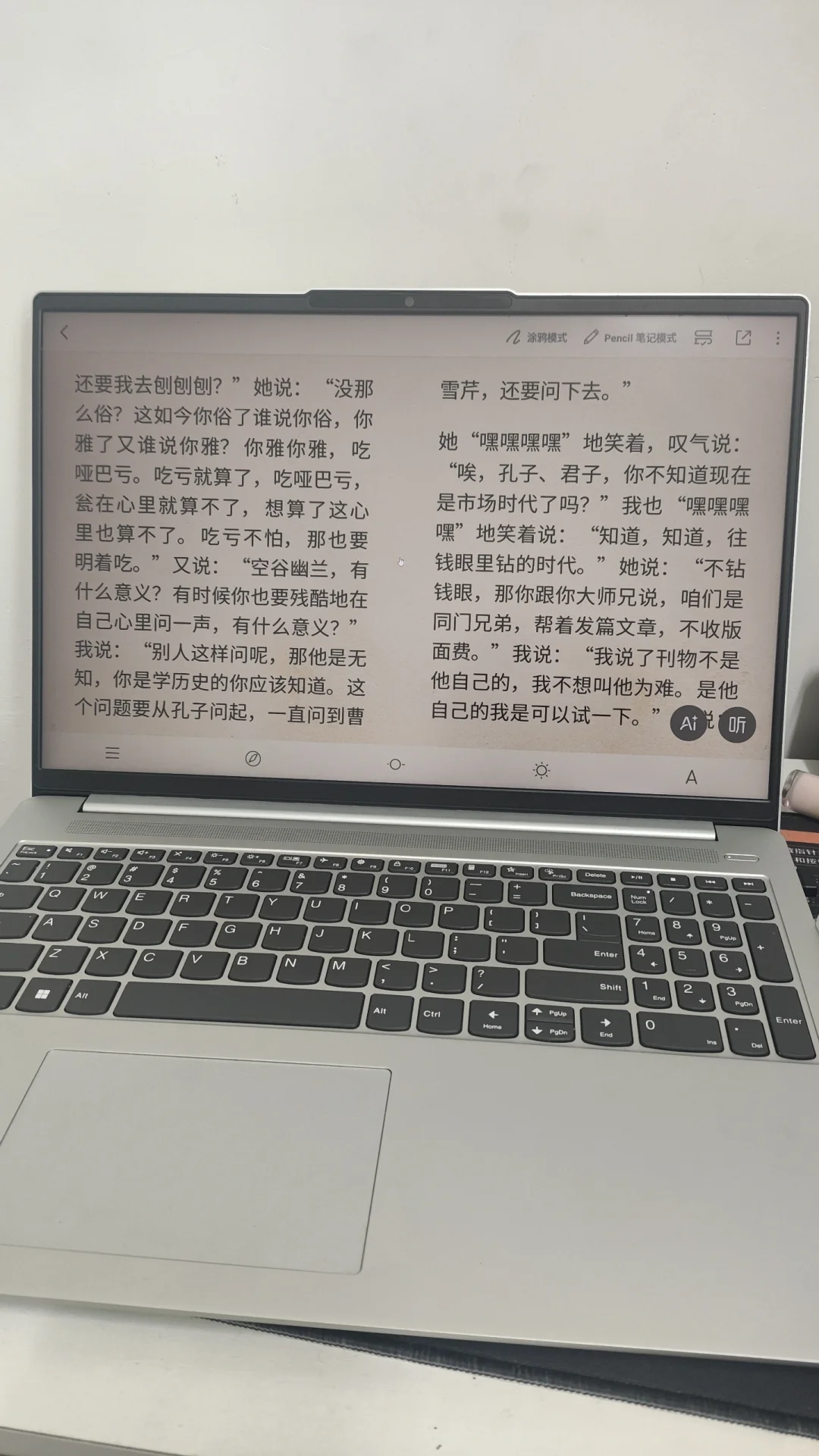 大屏幕看书就是爽
