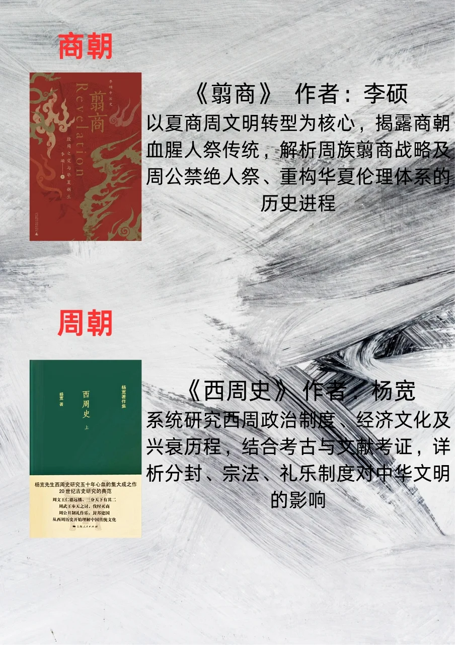 一生必读的历史书单｜一个朝代只推一本书
